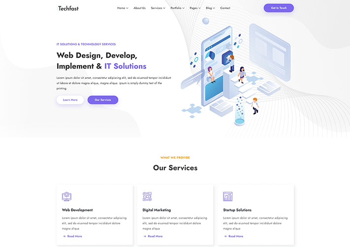 HTML5建筑工程服務公司宣傳網站網頁模板