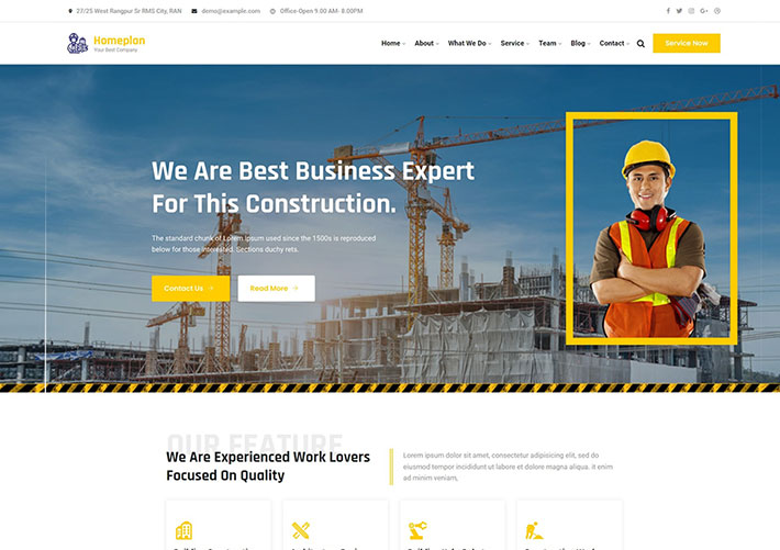 房屋建筑設計服務行業網站網頁HTML源碼模板