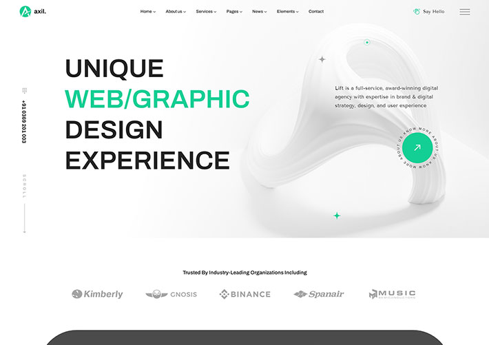 響應式企業數字機構企業網絡營銷網站網頁HTML模板