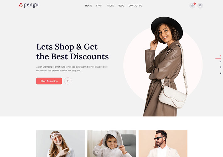 響應式Bootstrap5電子商務網站前端網站網頁HTML模板