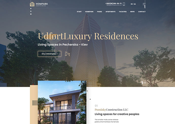 響應式高品質房地產公司網站Bootstrap網頁HTML模板