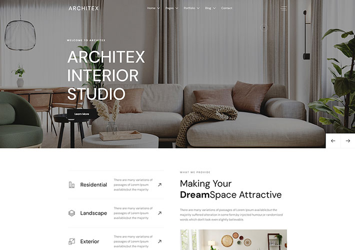 建筑外觀設計樓宇構造HTML自適應網站源碼模板