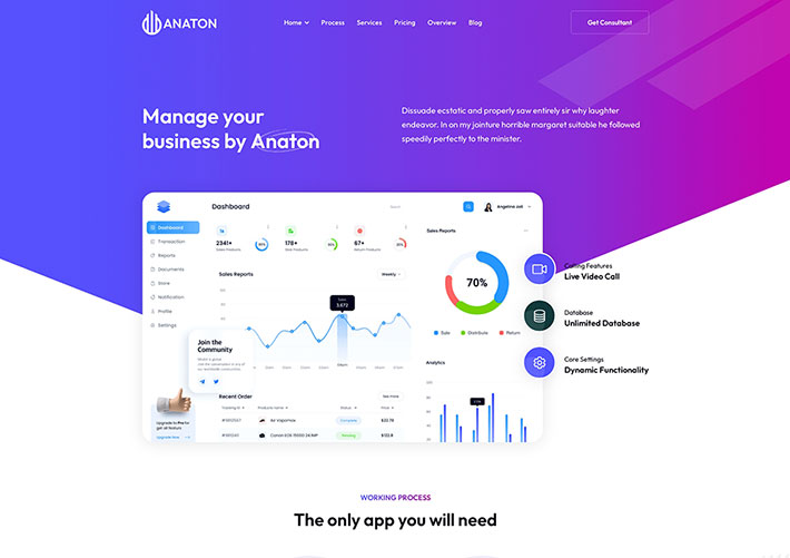 Bootstrap時尚軟件SaaS服務Web應用APP程序網站網頁源碼模板