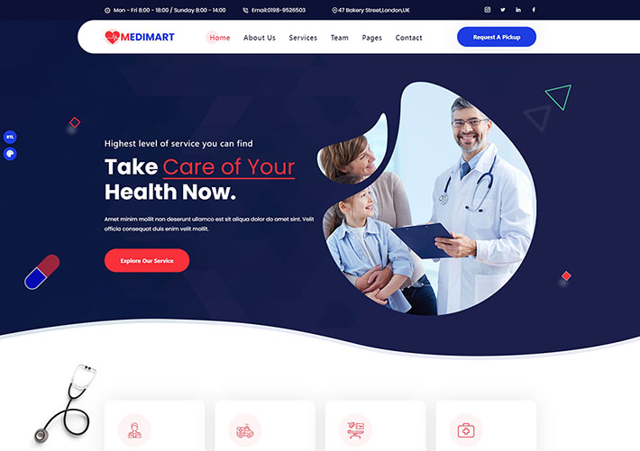 響應式Bootstrap醫療組織和醫院網站網頁源碼模板下載