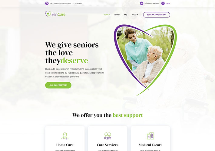 獨(dú)特設(shè)計(jì)高級(jí)養(yǎng)老院護(hù)理網(wǎng)站源碼HTML網(wǎng)頁(yè)模板