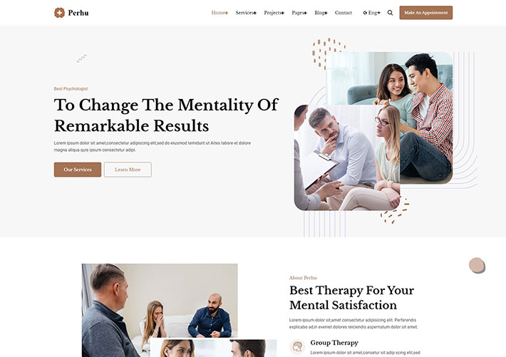 Bootstrap前端生活教練心理咨詢服務網站網頁HTML代碼模板