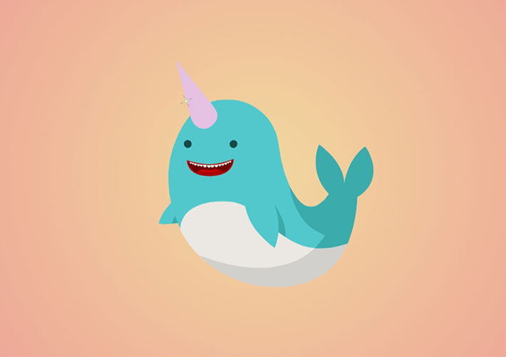 CSS3卡通獨角鯨動畫特效網(wǎng)頁源代碼素材下載