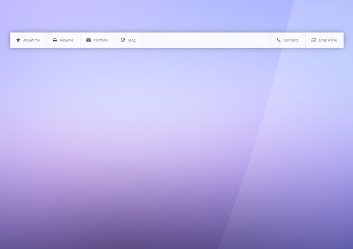 CSS3網站頂部導航菜單欄HTML網頁代碼素材