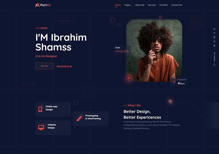 響應(yīng)式個(gè)人主頁個(gè)人簡介網(wǎng)站網(wǎng)頁設(shè)計(jì)代碼模板