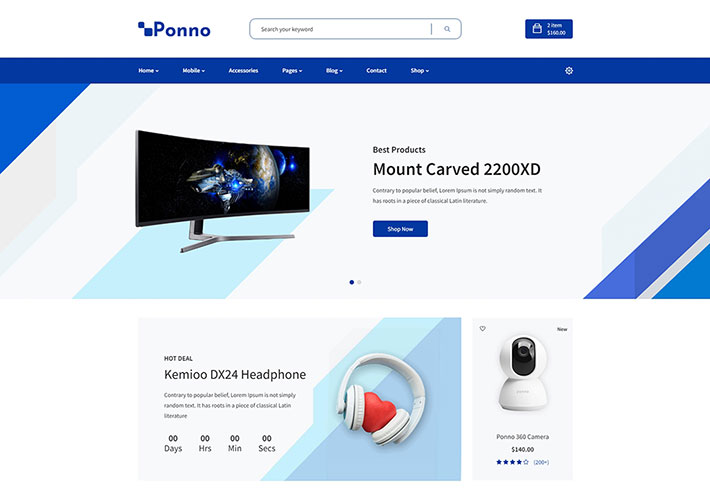 藍色數(shù)碼電子產(chǎn)品銷售在線商城響應式網(wǎng)站網(wǎng)頁HTML模板