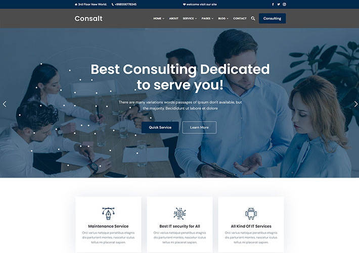 響應式企業(yè)在線咨詢服務公司網(wǎng)站網(wǎng)頁HTML源碼模板