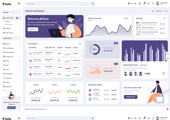 多用途企業(yè)網(wǎng)站后臺管理模板Bootstrap5框架網(wǎng)頁HTML模板