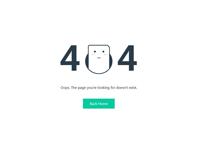 錯誤頁面模板404動畫素材網頁HTML源碼模板