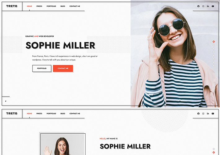 創(chuàng)意個(gè)人主頁WEB開發(fā)人員在線簡歷網(wǎng)頁HTML模板