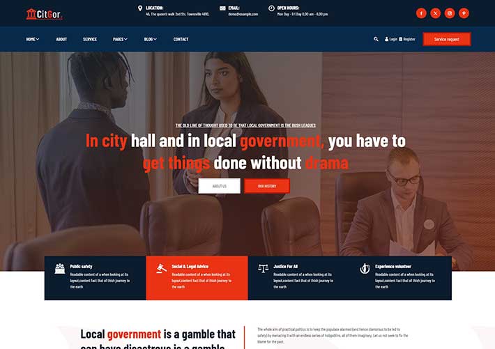 響應(yīng)式HTML5城市政府服務(wù)企業(yè)網(wǎng)站網(wǎng)頁(yè)源碼模板