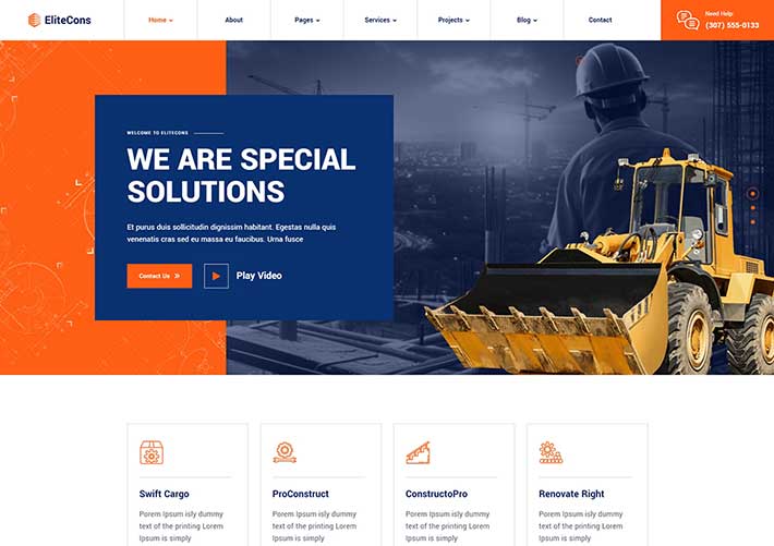 響應(yīng)式裝修建筑工程房地產(chǎn)公司網(wǎng)站網(wǎng)頁HTML模板