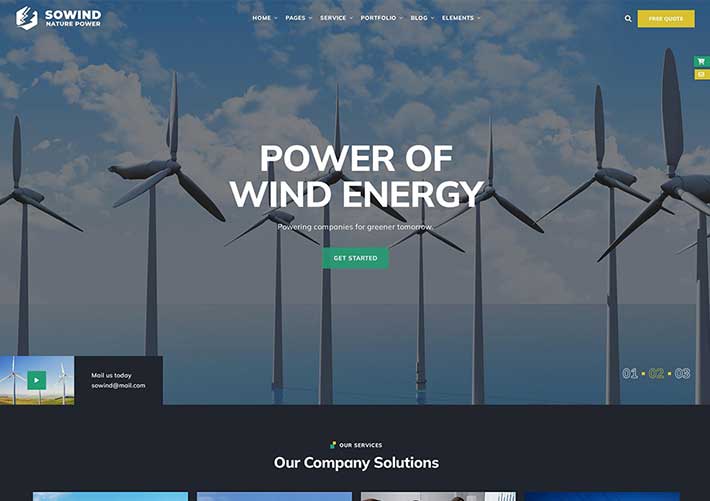 響應(yīng)式太陽(yáng)能新能源可再生能源企業(yè)網(wǎng)站HTML網(wǎng)頁(yè)源碼模板