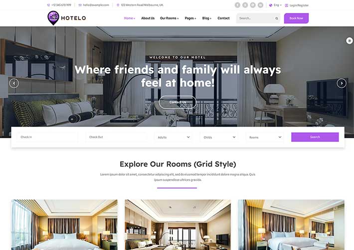 響應(yīng)式汽車旅館酒店服務(wù)網(wǎng)站網(wǎng)頁HTML模板