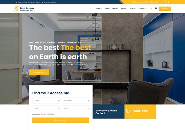 響應式房屋租賃設計服務公司網(wǎng)頁HTML模板