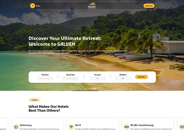 響應(yīng)式品牌酒店宣傳服務(wù)網(wǎng)站網(wǎng)頁HTML模板