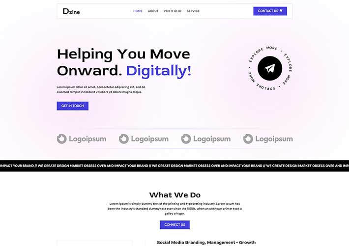 響應式網站模板源碼 公司網站設計制作