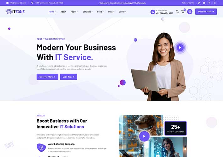 響應(yīng)式科技公司IT網(wǎng)絡(luò)公司企業(yè)網(wǎng)站前端HTML網(wǎng)頁(yè)模板?