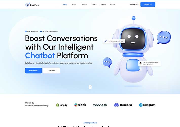 響應(yīng)式AI產(chǎn)品智能AI相關(guān)業(yè)務(wù)企業(yè)網(wǎng)站網(wǎng)頁(yè)HTML前端模板