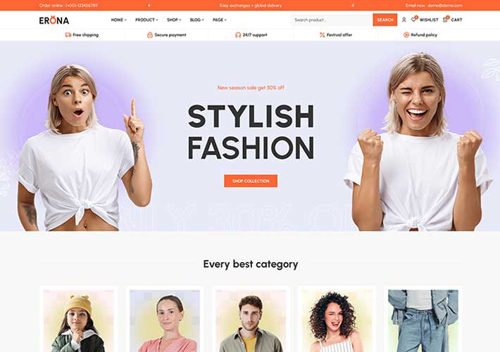 在線商城電子商務電商企業網站網頁HTML源碼模板自適應手機端
